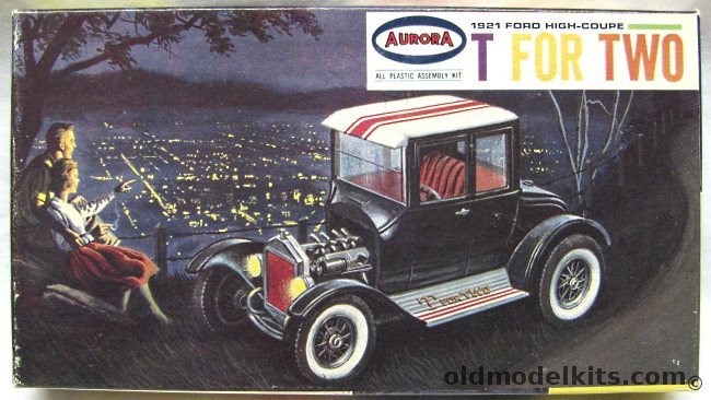 Aurora 1/32 T For Two - 1921 Ford High Coupe, 527-50 plastic model kit